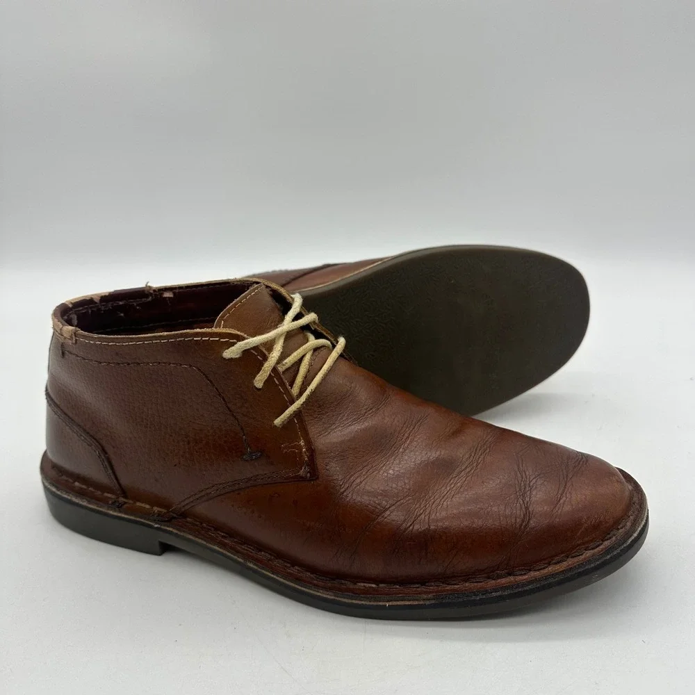 Kenneth‎ Cole Reaction Desert Sun Mens Size 9M Brown Leather Chukka Boots